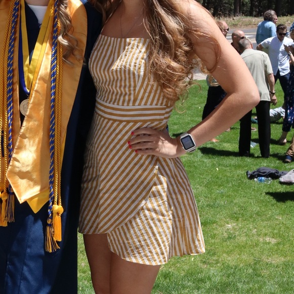 Yellow Stripped Dress - Picture 2 of 4